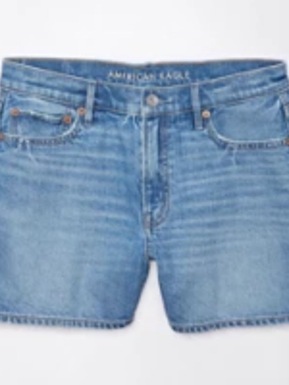 American Eagle Strigid Super High-Waisted Relaxed Denim Shorts - Size 10